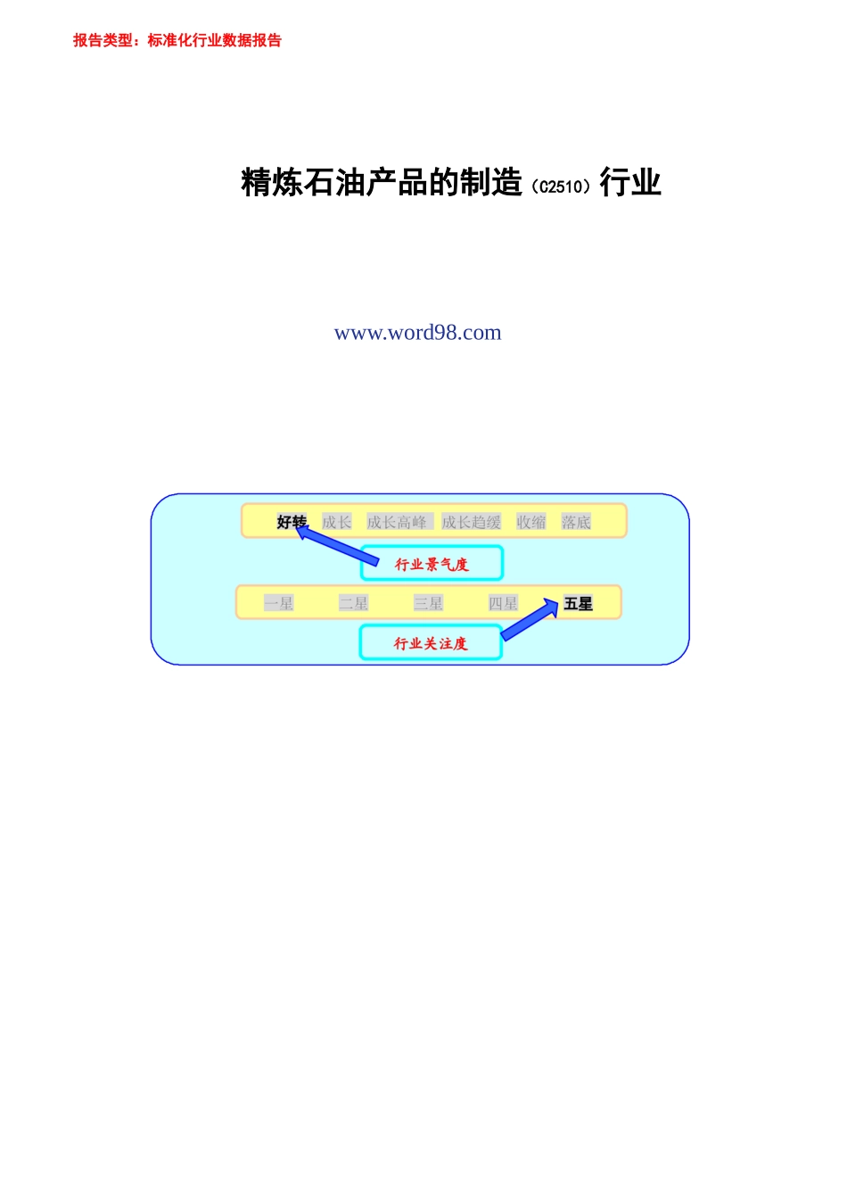 精炼石油产品行业报告2004_第1页