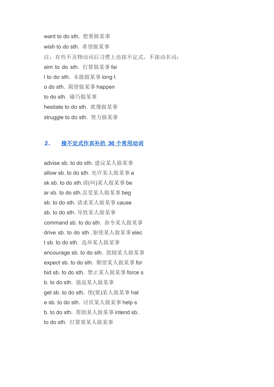 【英语】204个高考常用动词搭配_第2页