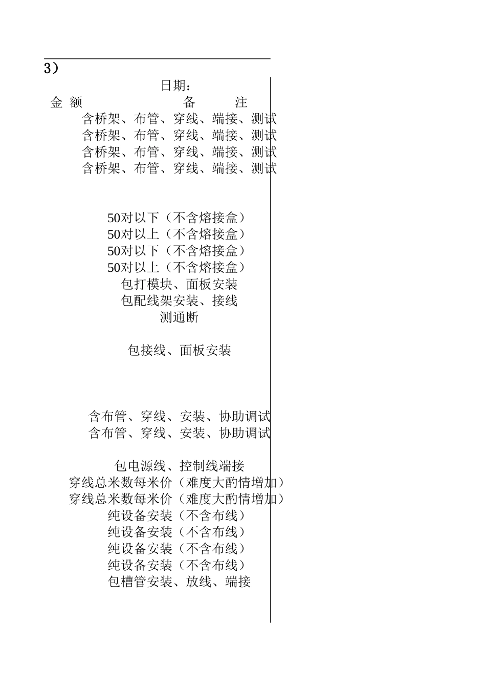 综合布线施工价格表_第3页