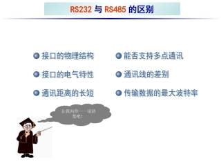 RS232与RS485的区别课件