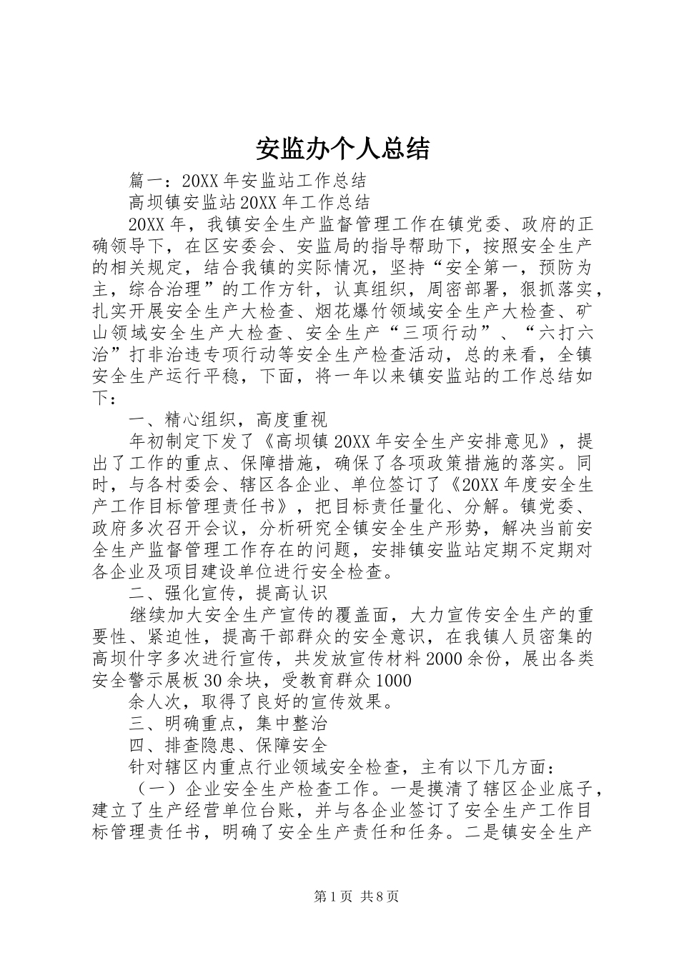 安监办个人总结_第1页