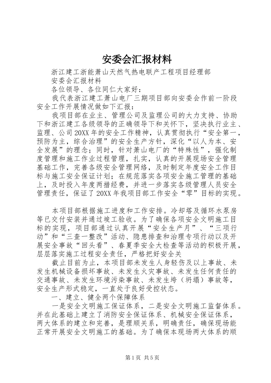 安委会汇报材料_第1页