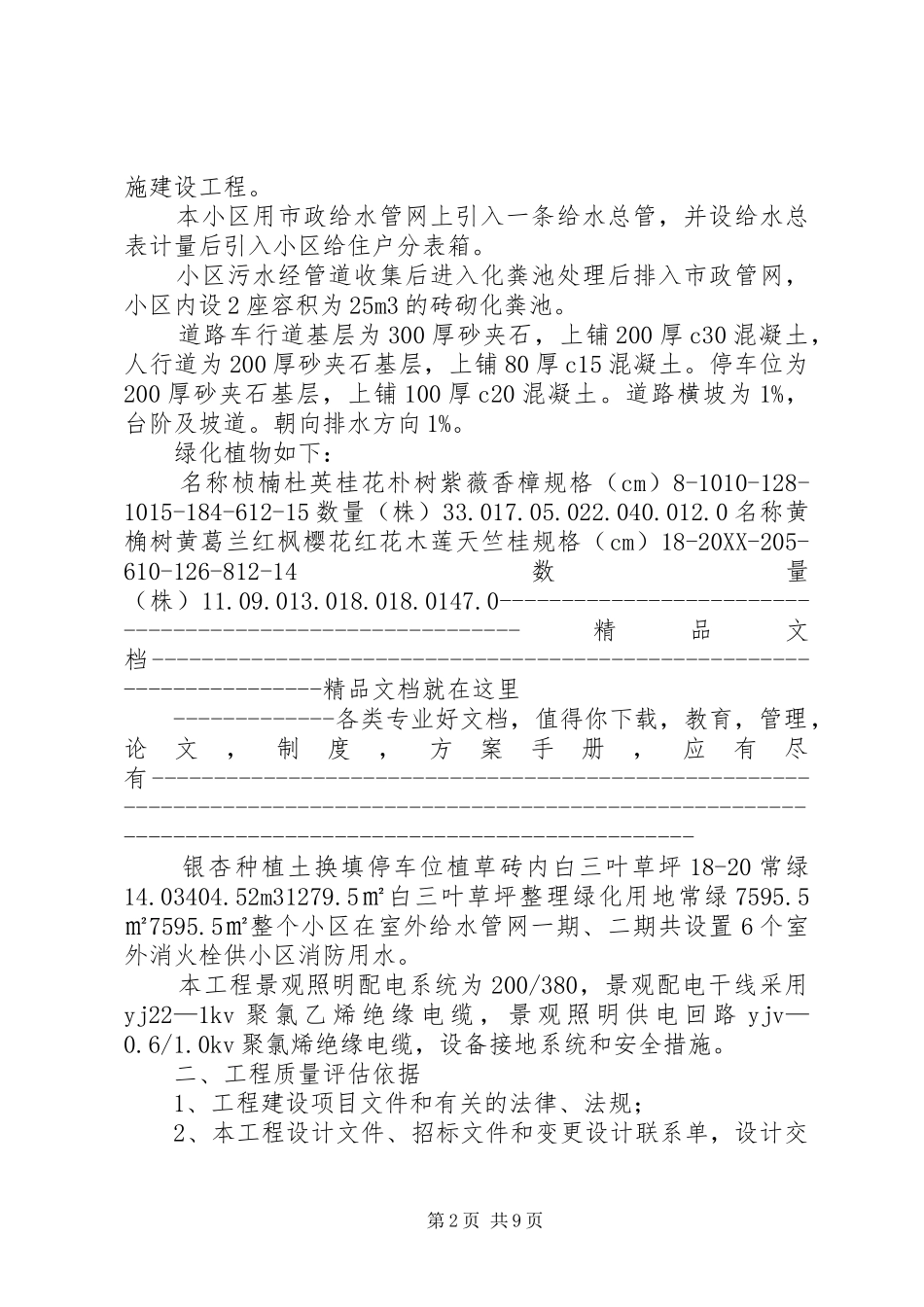 安置房总平工程质量评估报告_第2页