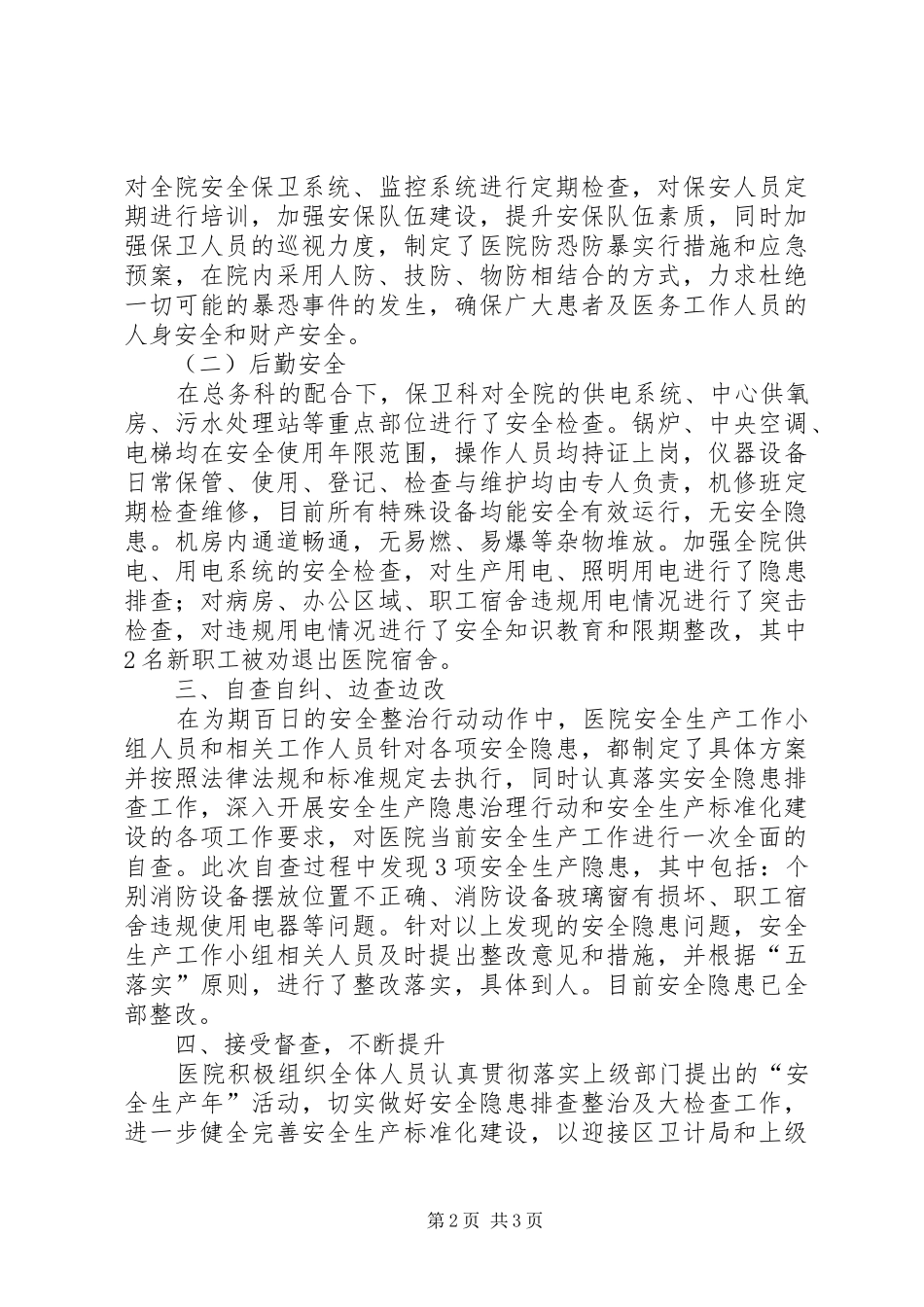 安全生产百日整治行动工作总结_第2页