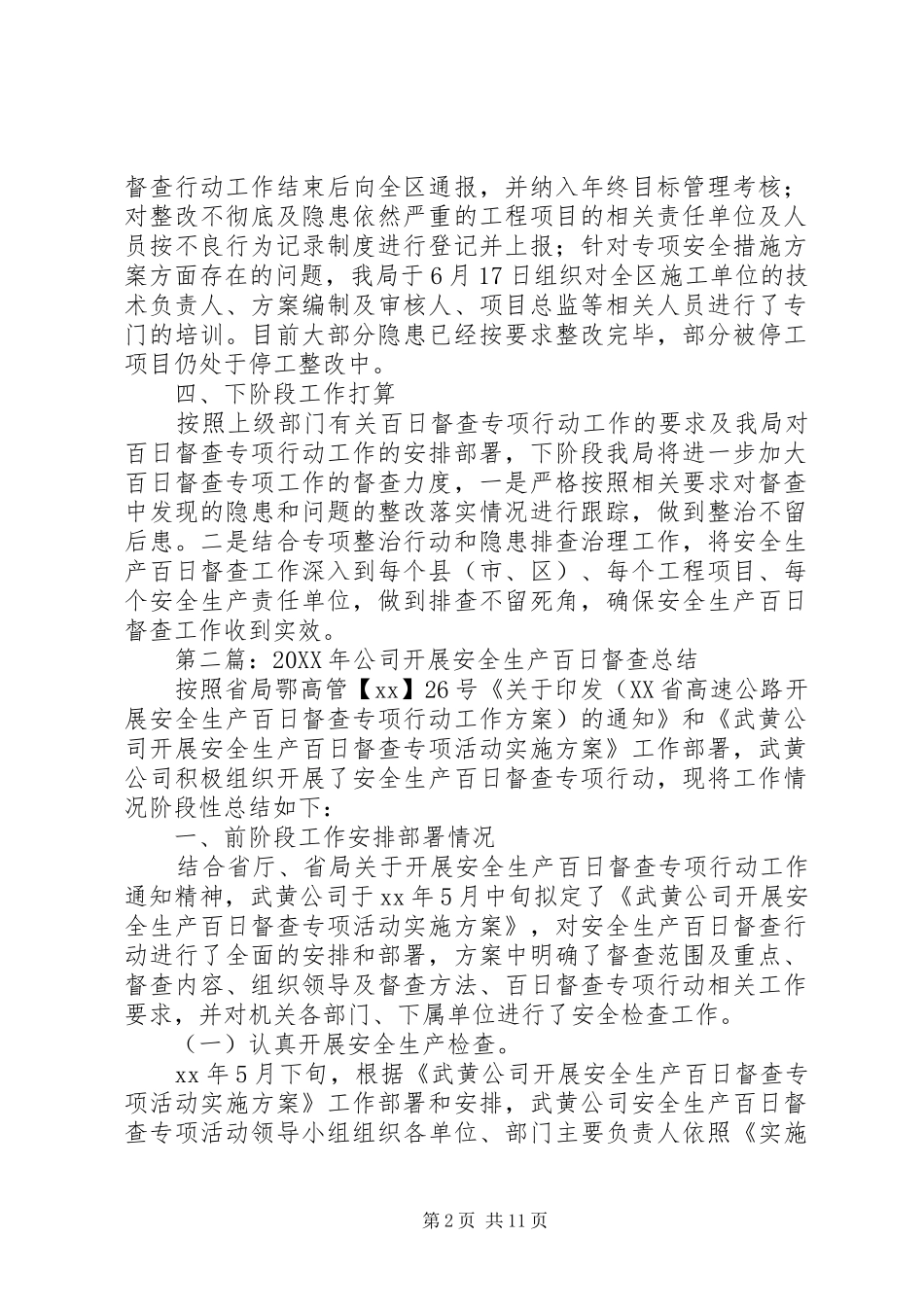 安全生产百日督查总结_第2页