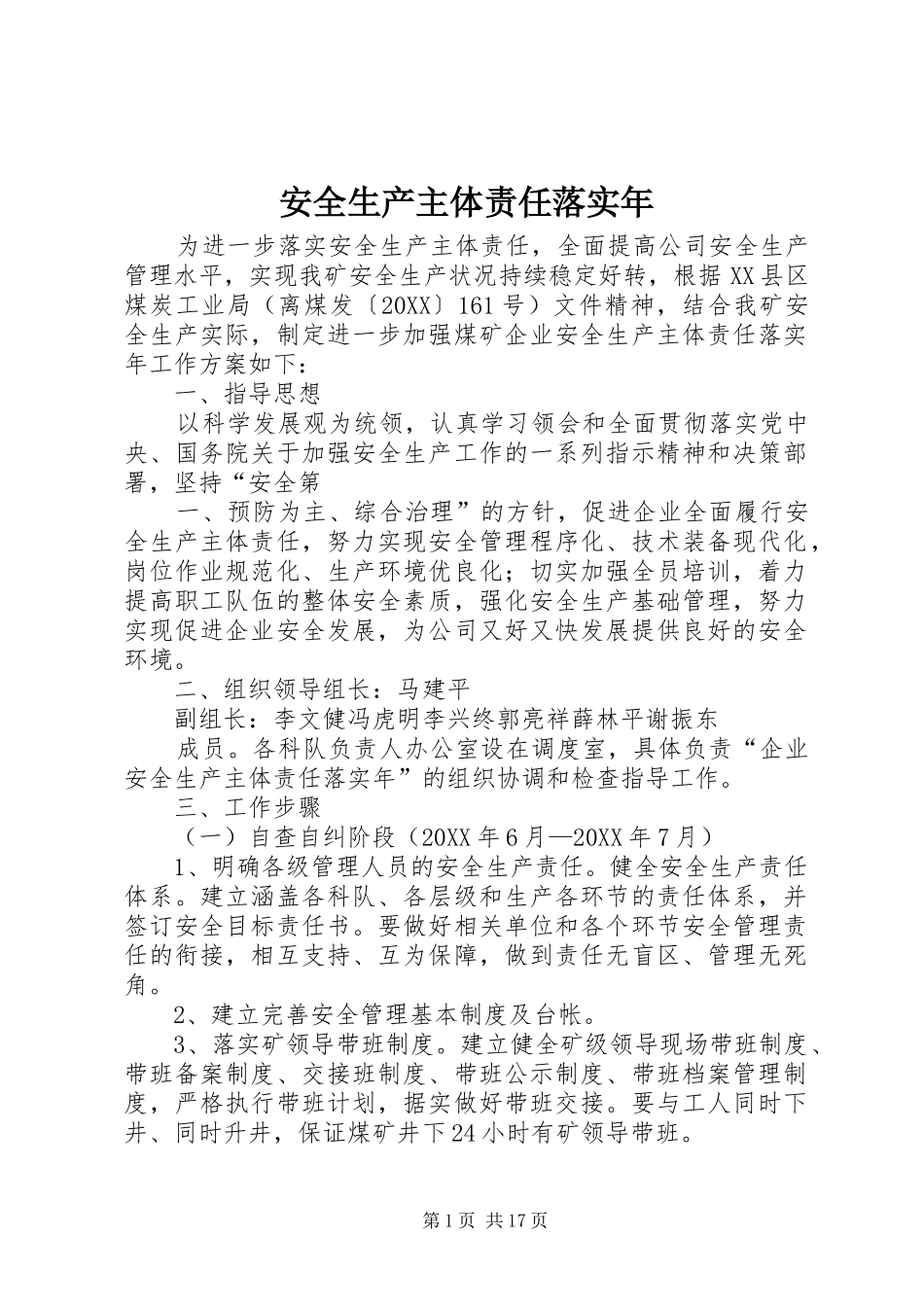 安全生产主体责任落实年_第1页