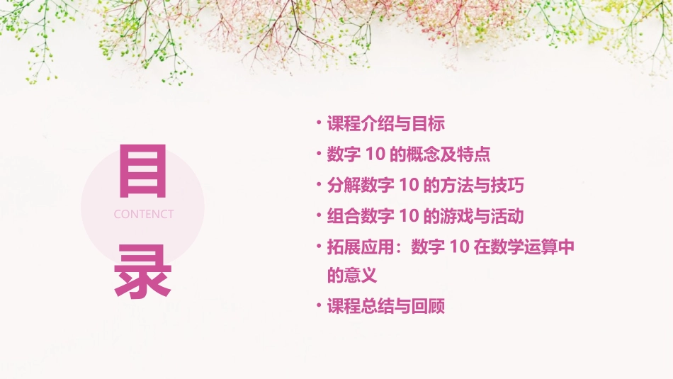 幼儿园公开课大班数学《10的分成》_第2页