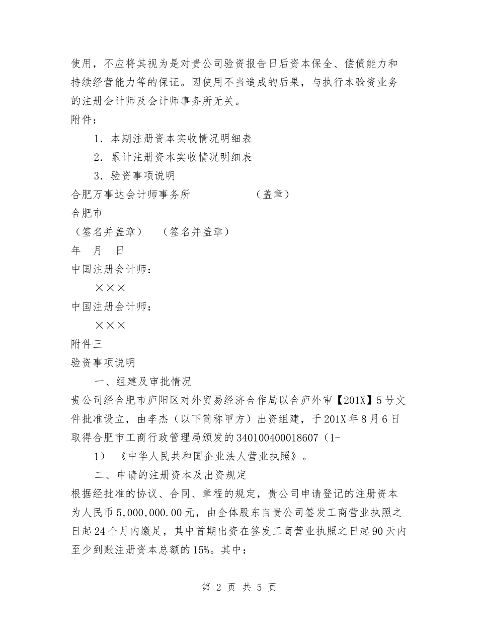 外资企业验资报告_第2页