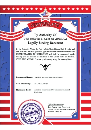 ACGIH 工业通风基础.原版完整文件