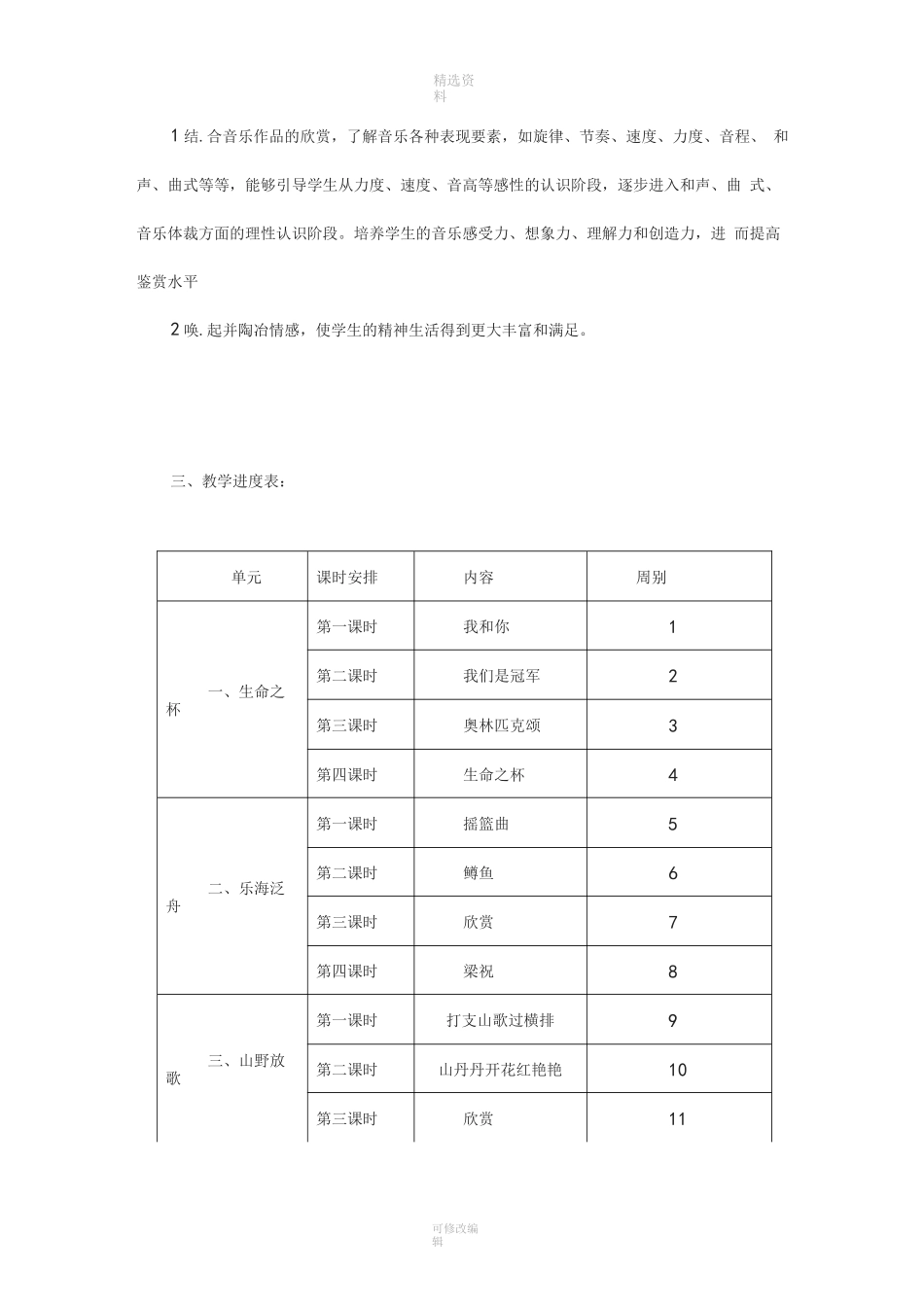 新人音版八年级下册音乐教案_第2页