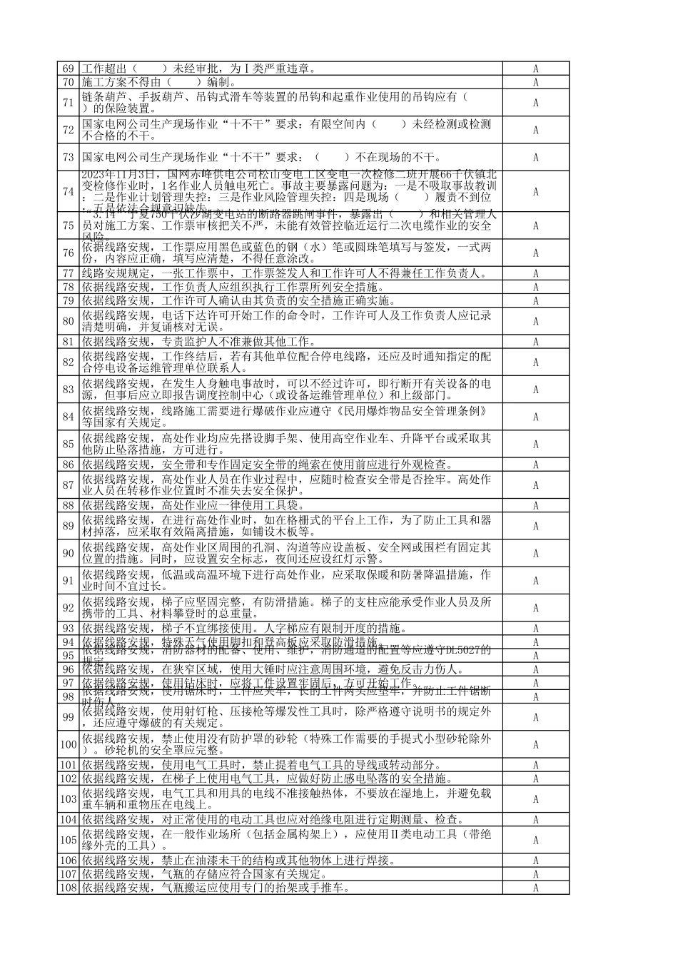 电网安全考试题库带答案_第3页