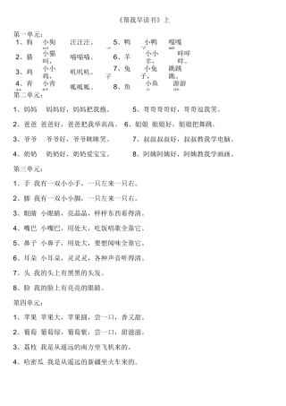 帮我早读书全8册(已编辑好,可直接打印)