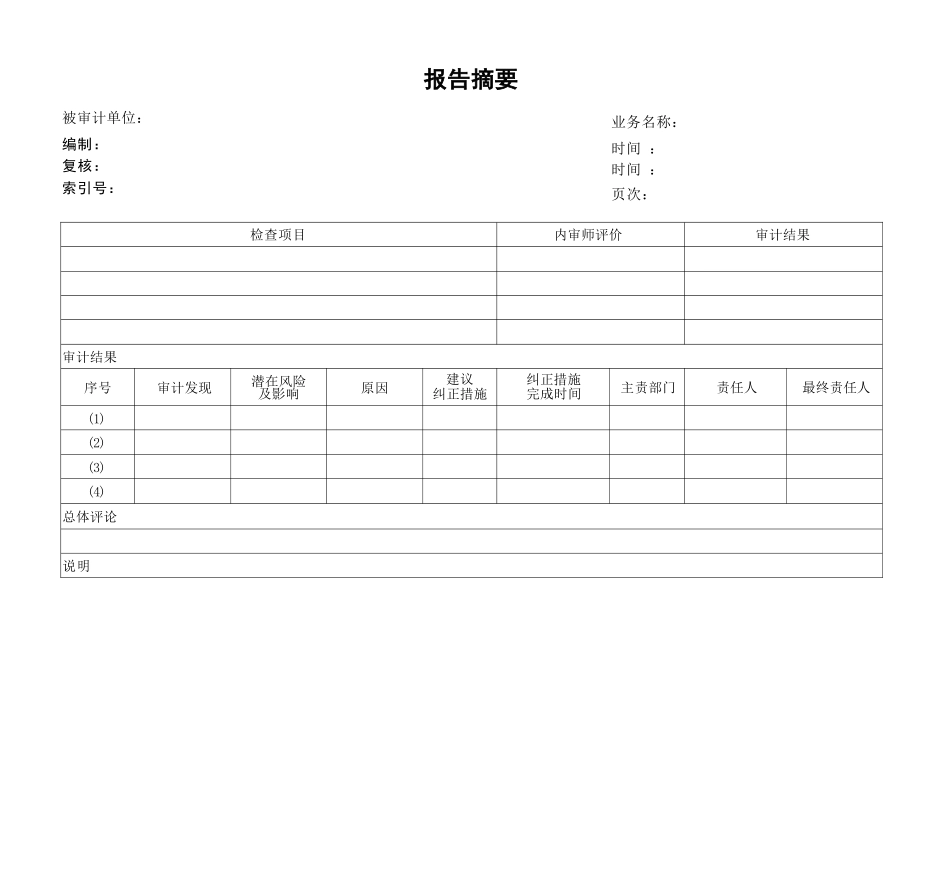 内部审计底稿模板_第2页