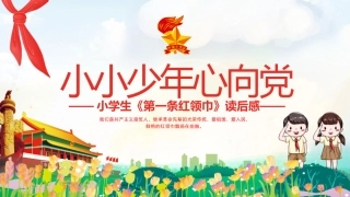 小学生《第一条红领巾》读后感