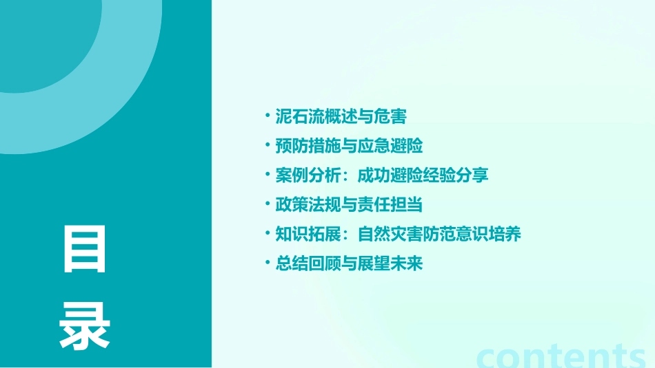 预防泥石流安全教育主题班会教案_第2页