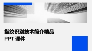 指纹识别技术简介精品PPT课件