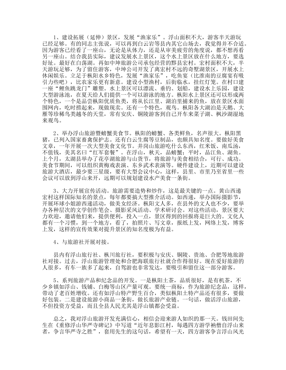 风景区创意座谈会的发言稿_第3页