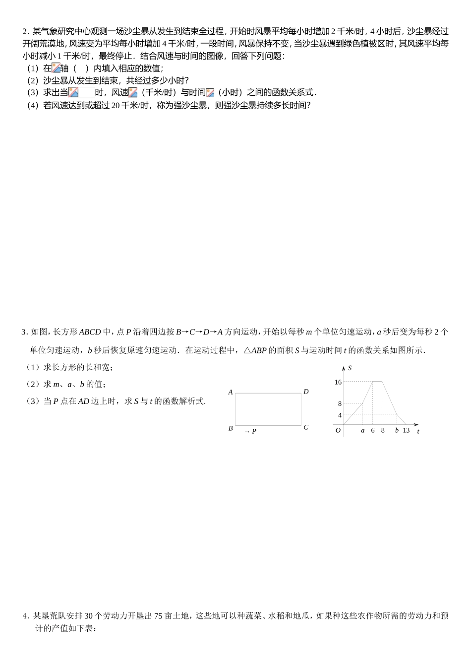 第十四章《一次函数》自学提纲五_第2页