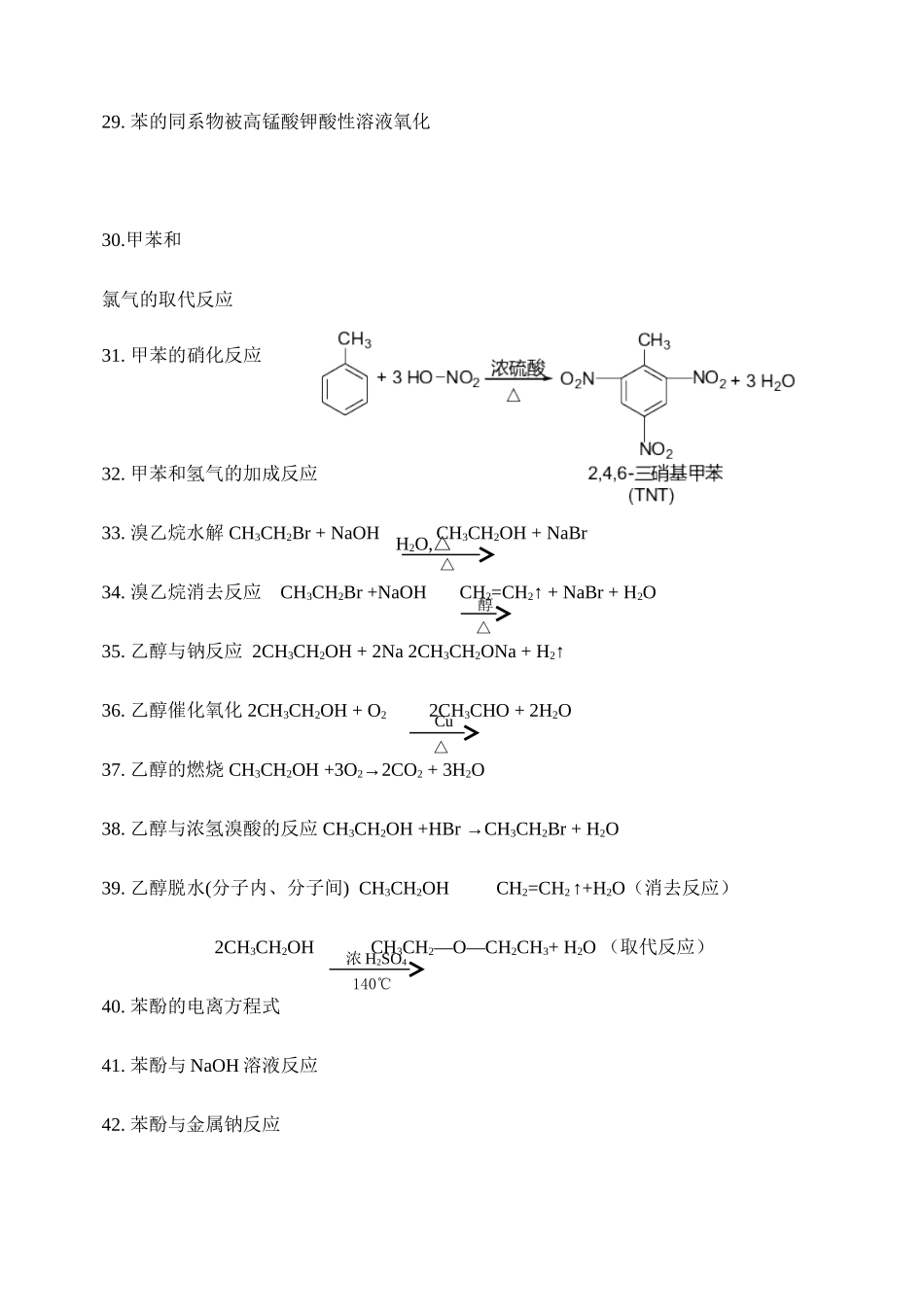 有机化学反应方程式汇总_第3页
