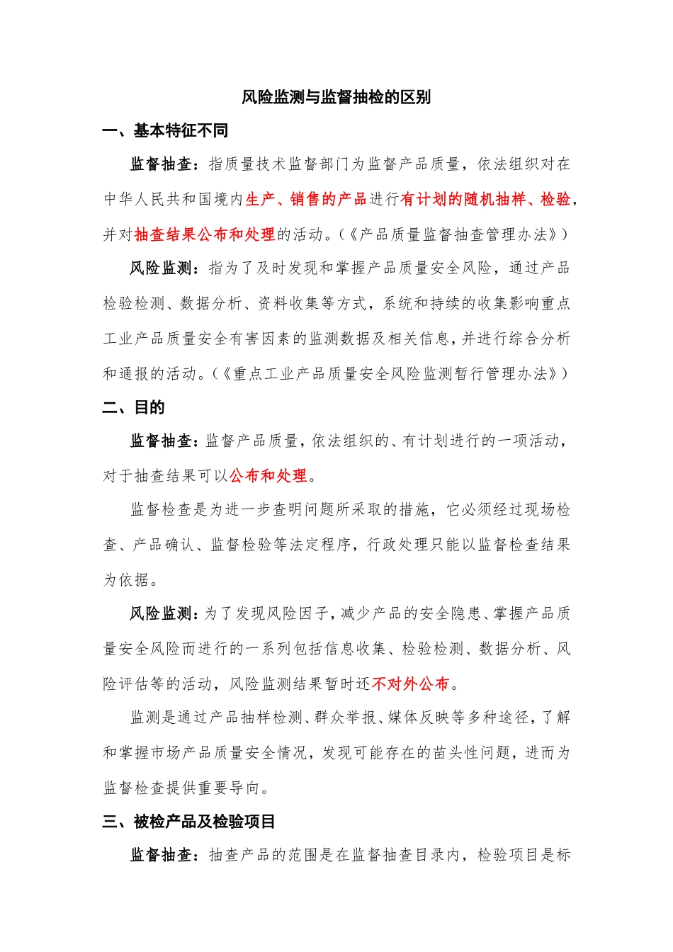 风险监测与监督抽检的区别_第1页