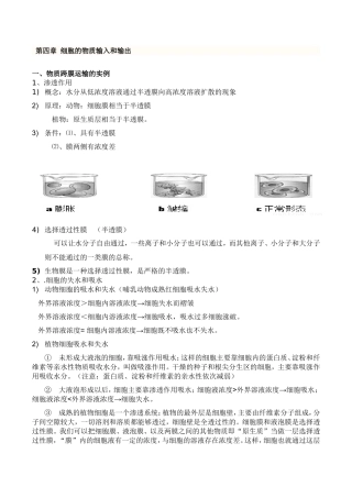 第四章 细胞的物质输入和输出[1]