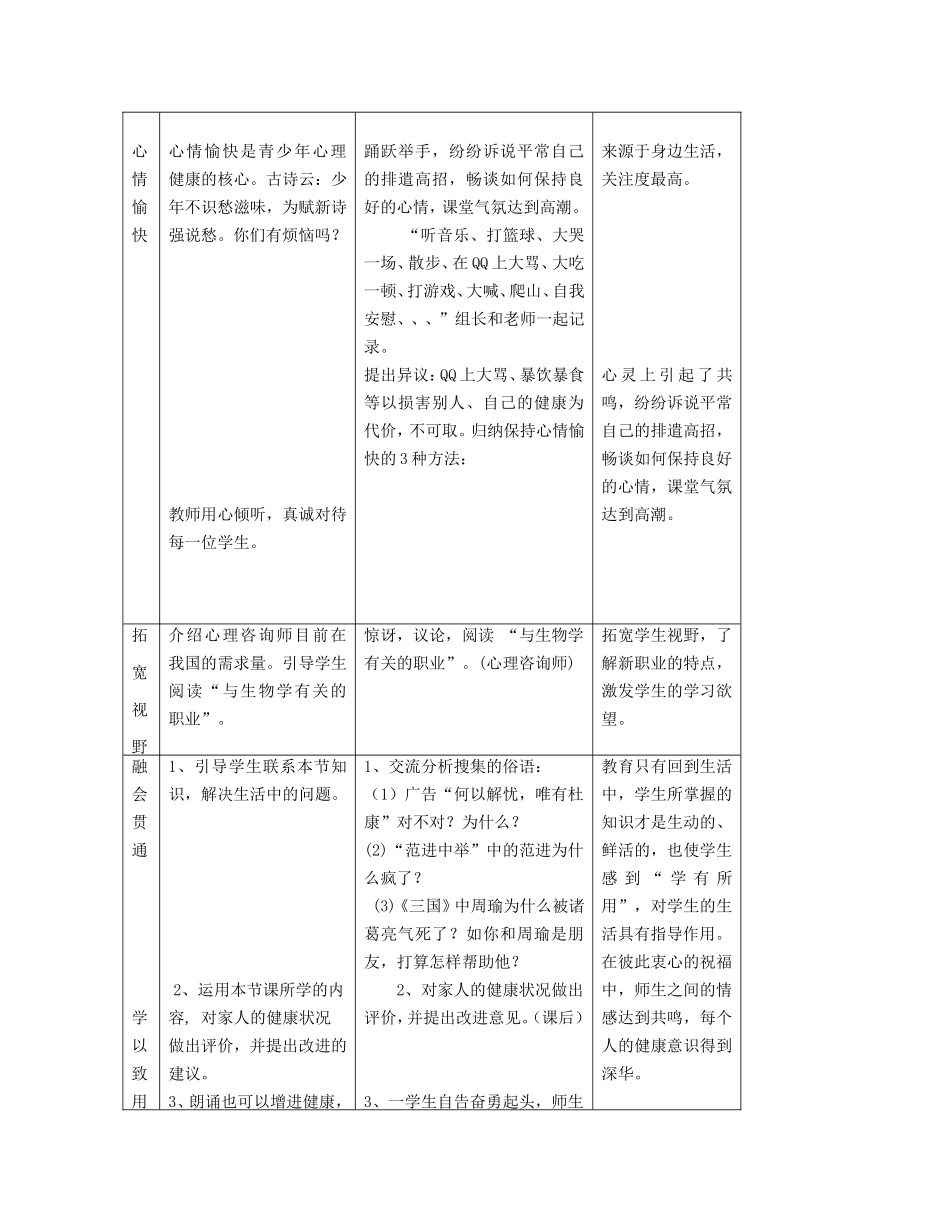 第一节评价自己的健康状况_第3页