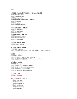 辅音字母加y结尾的可数名词，y改i加es转换复数