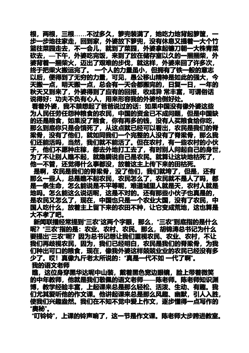 写人作文之写人物品质的作文_第2页