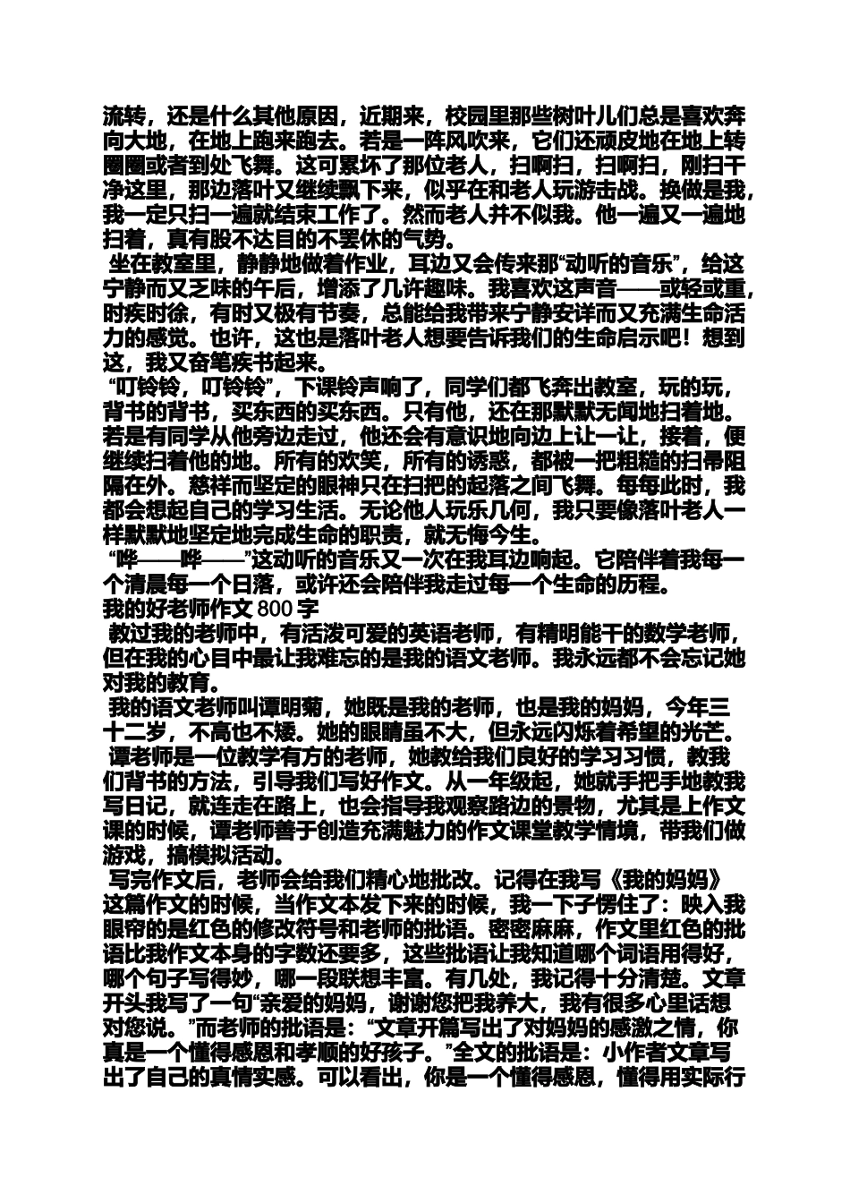 写人作文之写人物最优秀作文_第2页