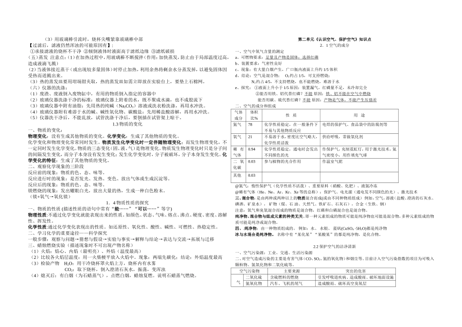 第一章《大家都来学化学》知识点_第2页