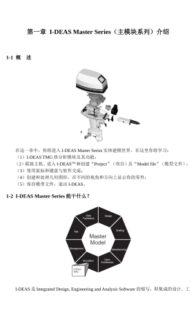 第一章I-DEASMasterSeries（主模块系列）介绍