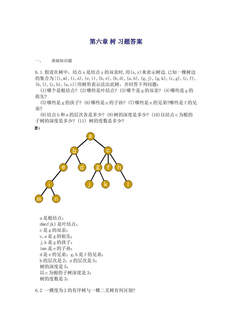 第六章树习题答案_第1页
