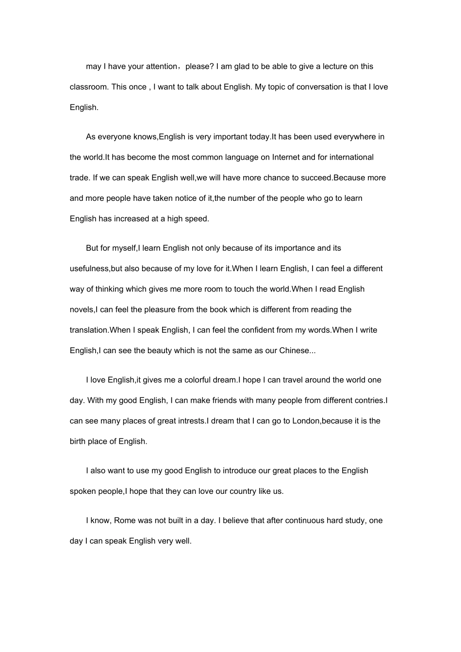 学生两分钟英语演讲稿_第3页