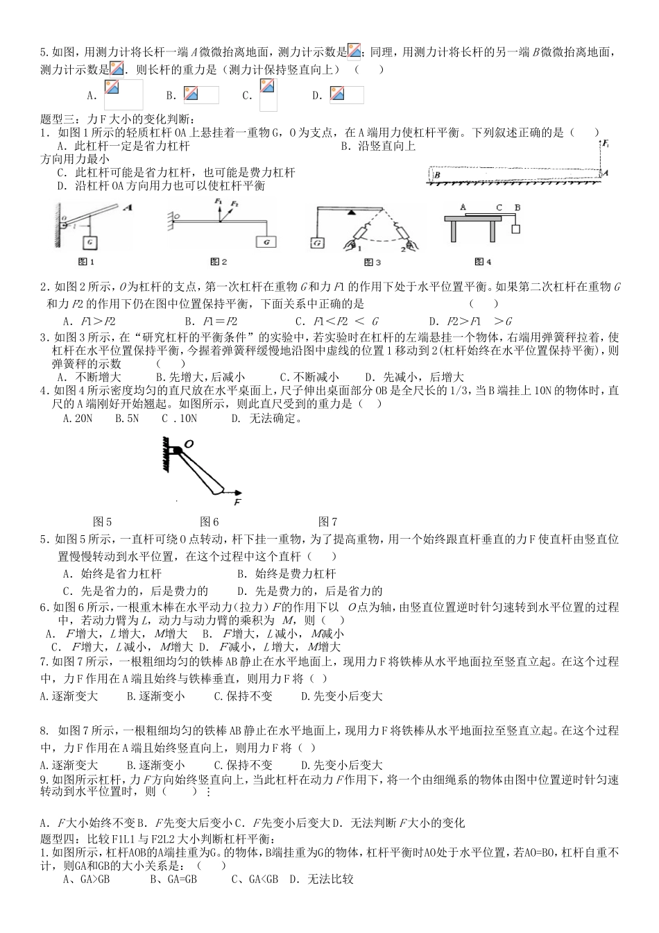 杠杆各种分类题型_第2页