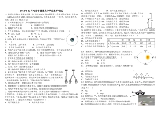 河北省普通高中学业水平考试物理试题