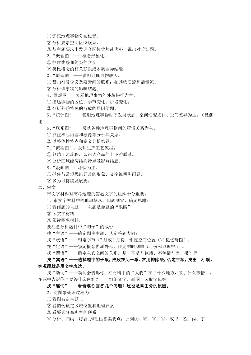 高考地理解题方法精品大全_第2页