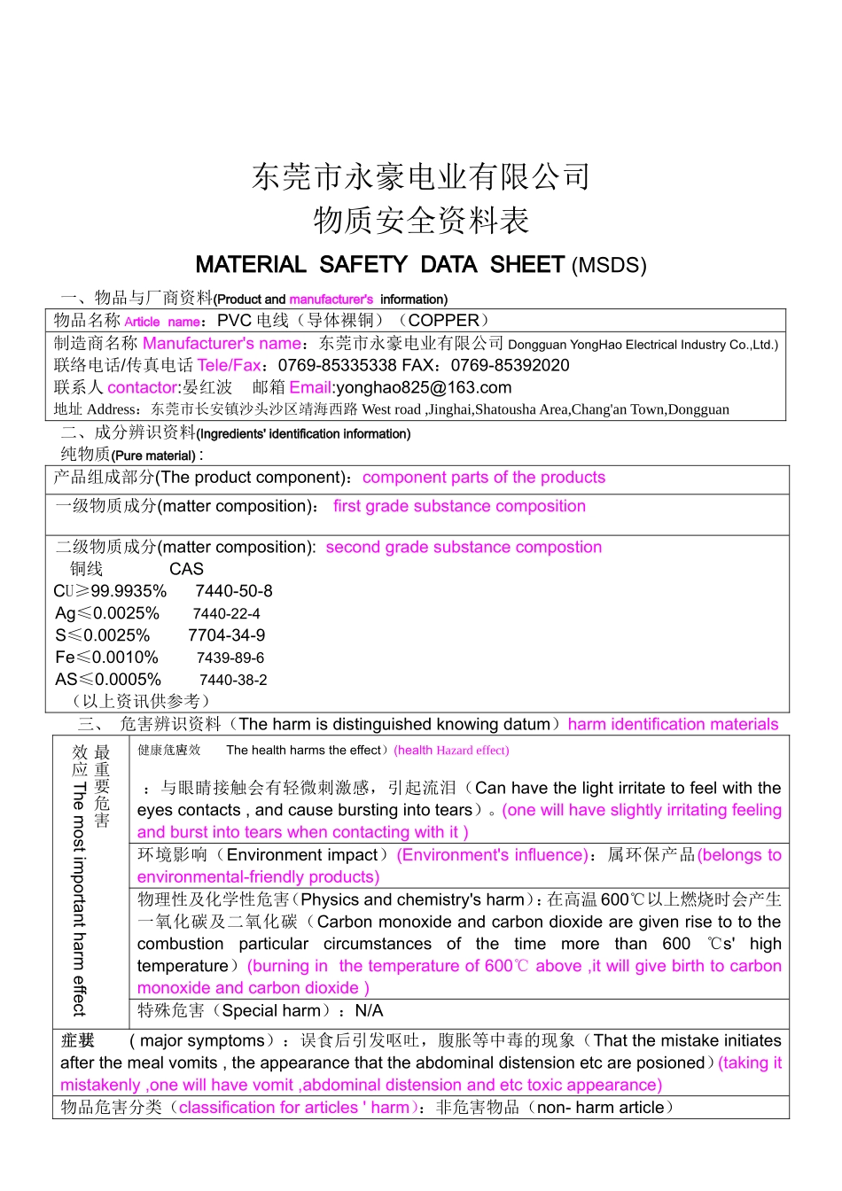 东莞市永豪电业有限公司_第1页