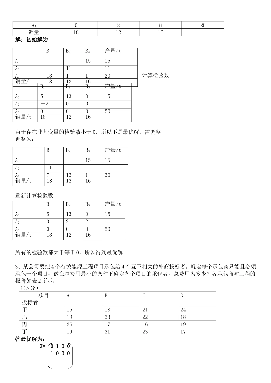 运筹学试题及答案_第3页