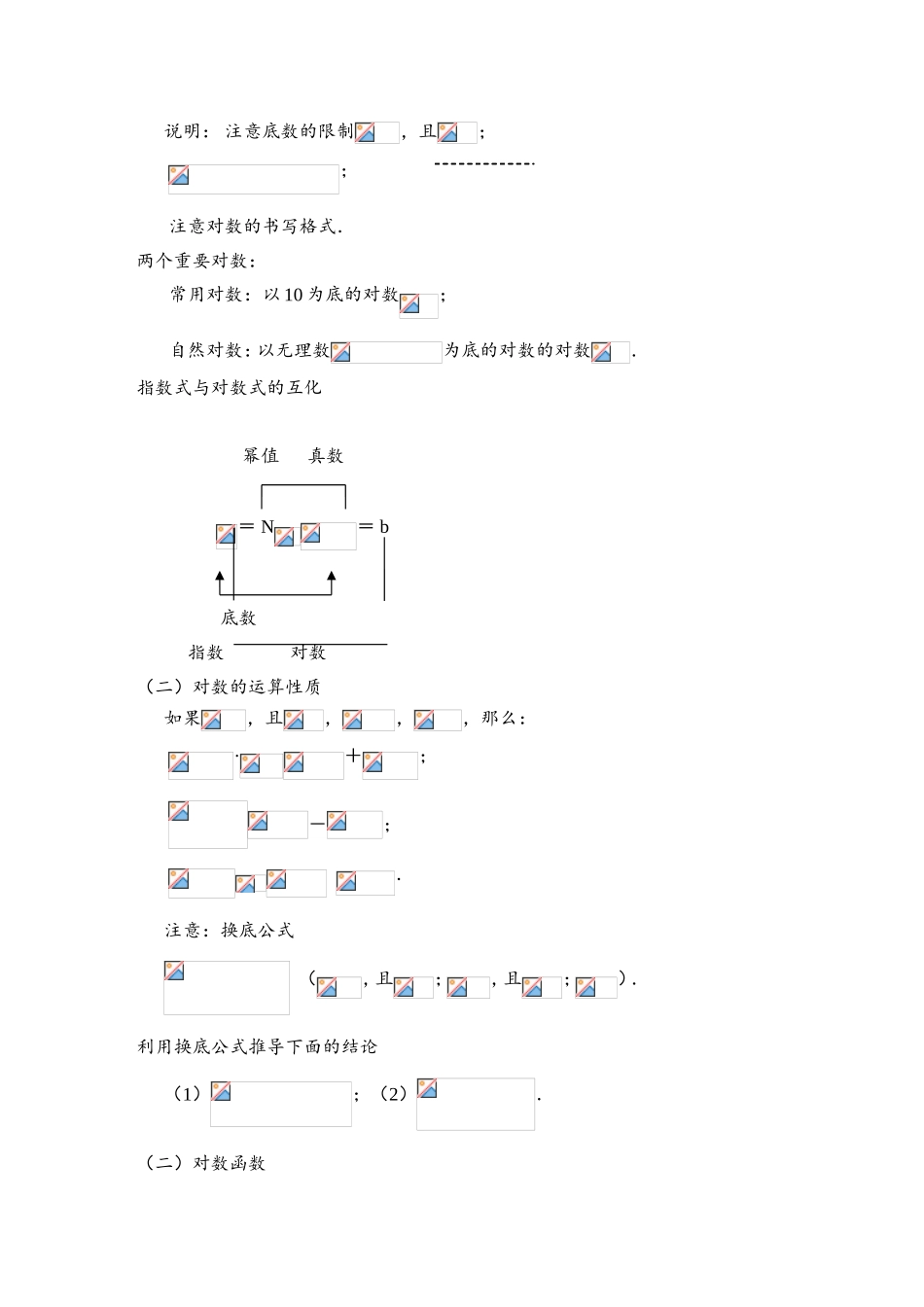 指数函数与对数函数知识点总结_第3页