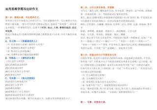 运用思维导图写出好作文