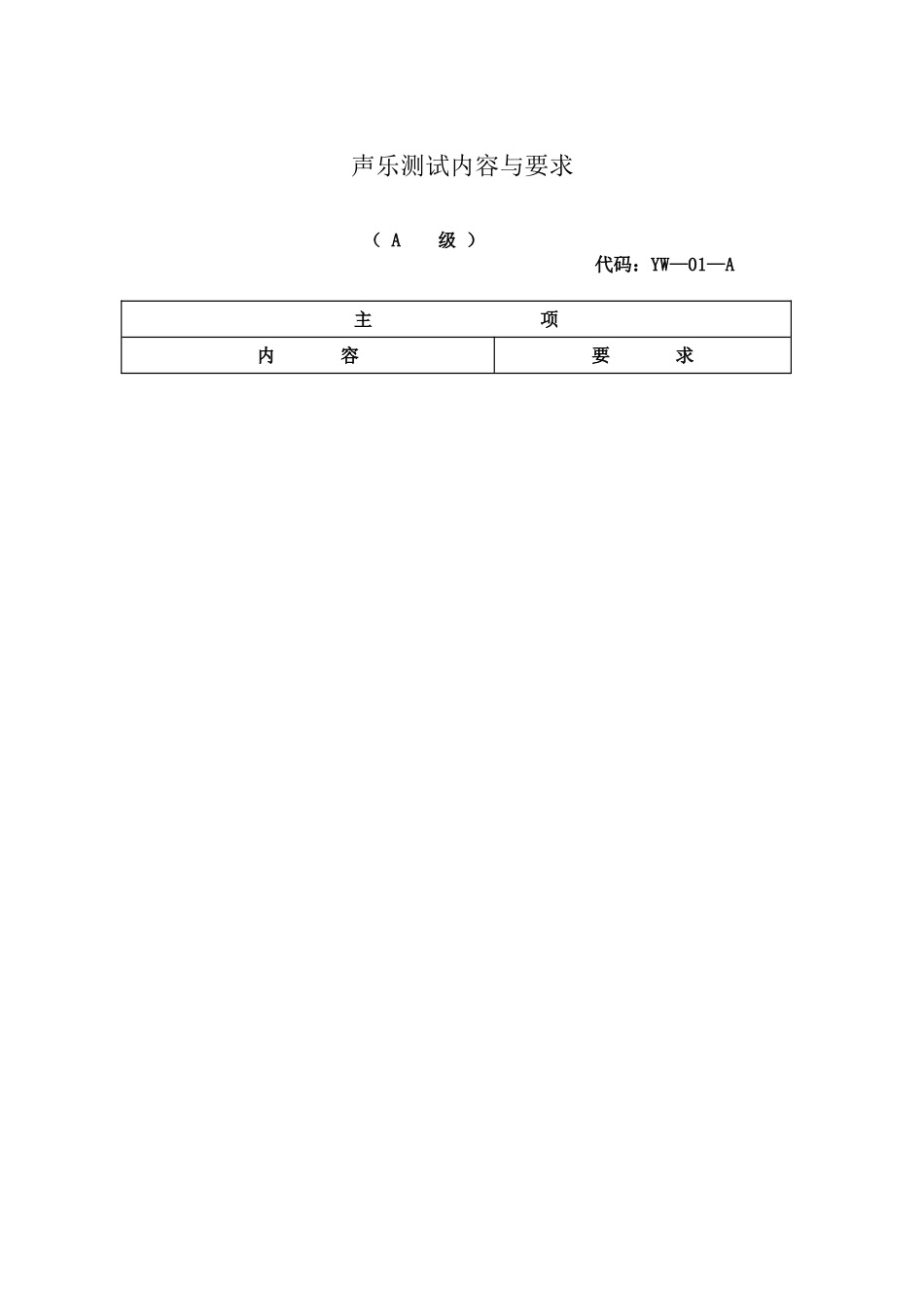 浙江省学生艺术特长水平测试标准_第3页