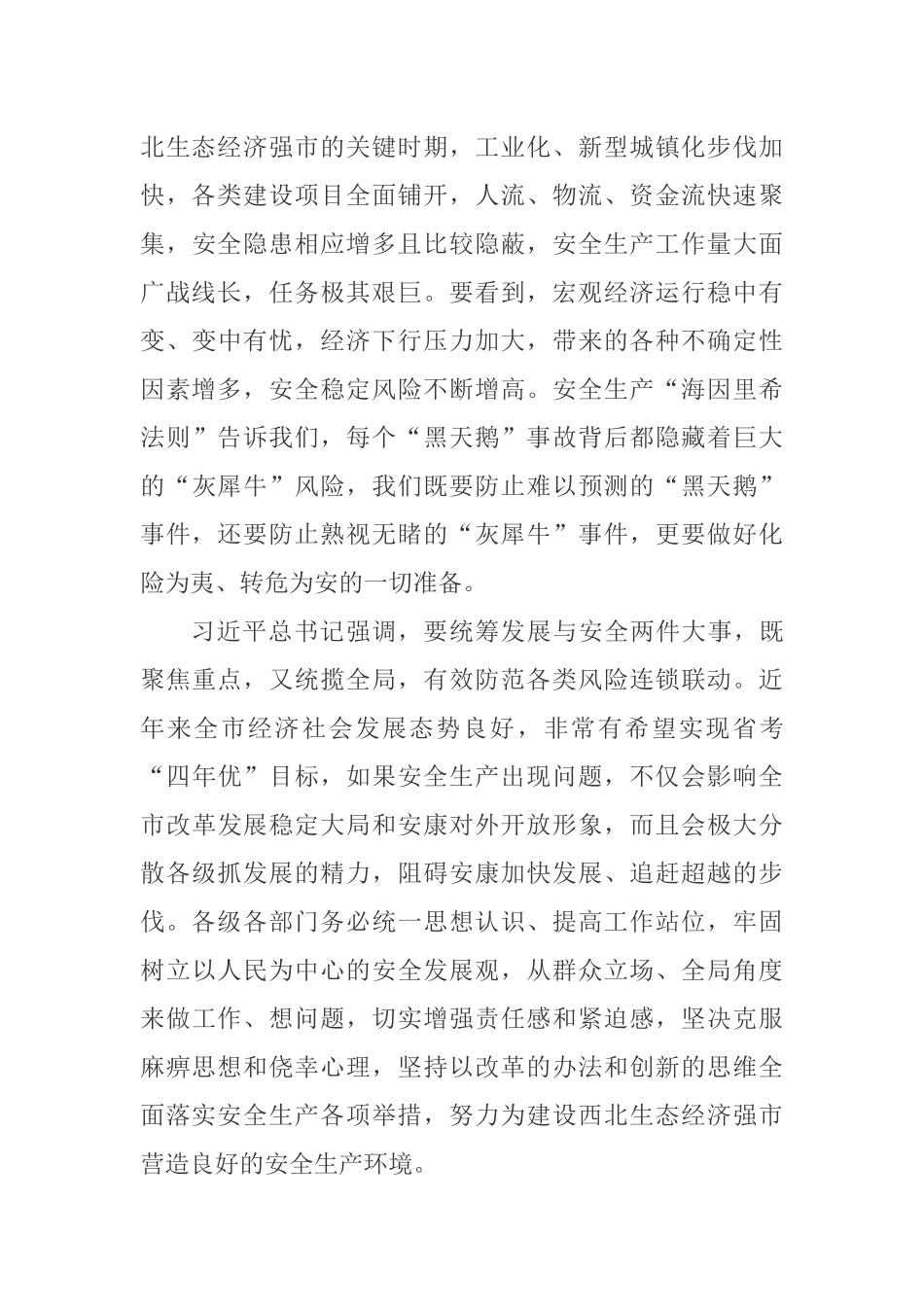 在全市安全生产工作会_第2页