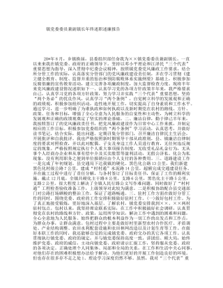 镇党委委员兼副镇长年终述职述廉报告