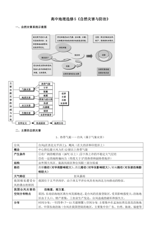 高中地理选修5《自然灾害与防治》