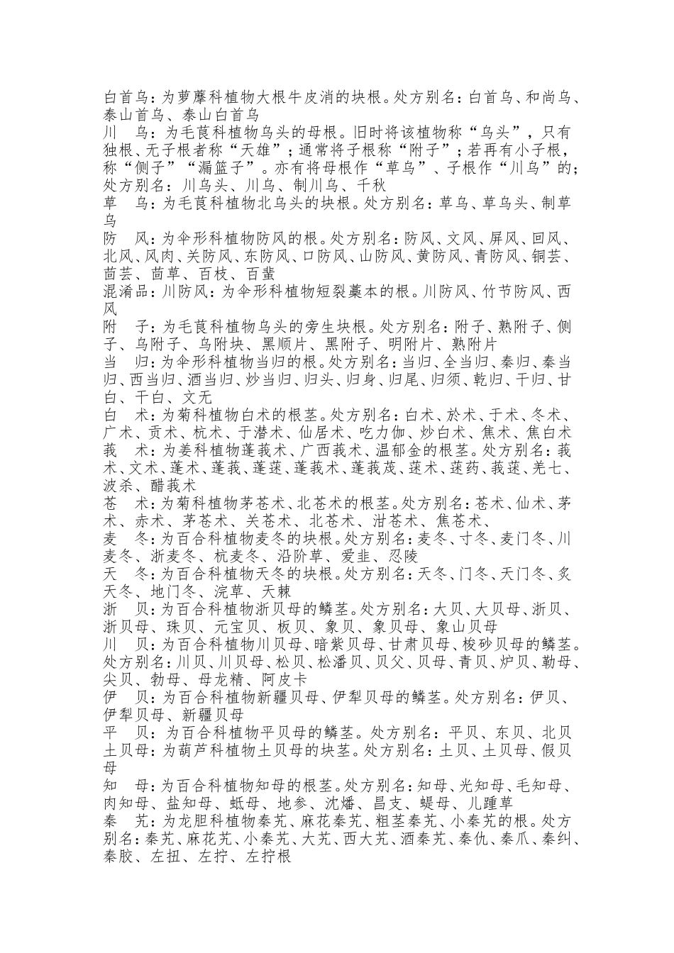 中草药别名大全_第2页