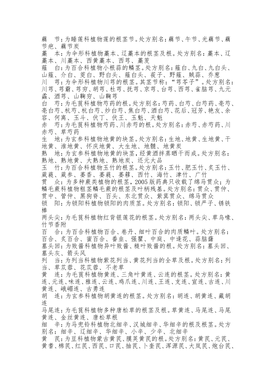 中草药别名大全_第3页