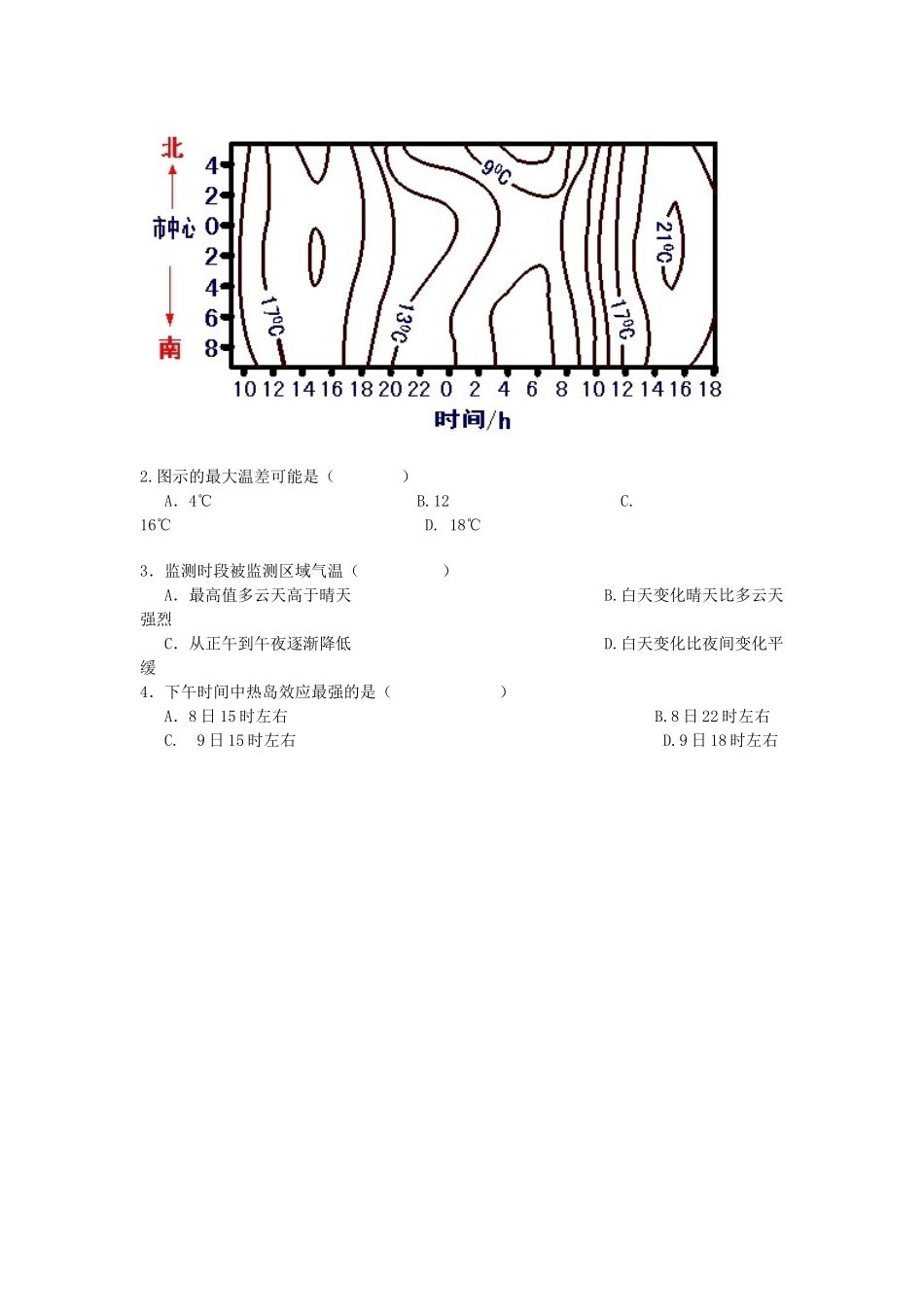 专题练习热力环流_第2页