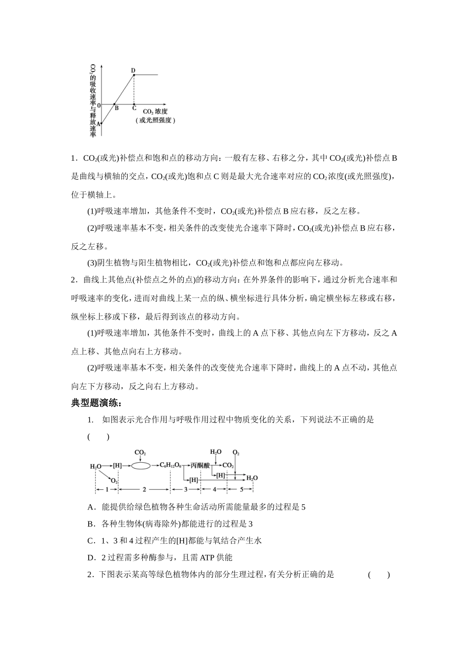 专题一光合作用和呼吸作用_第2页