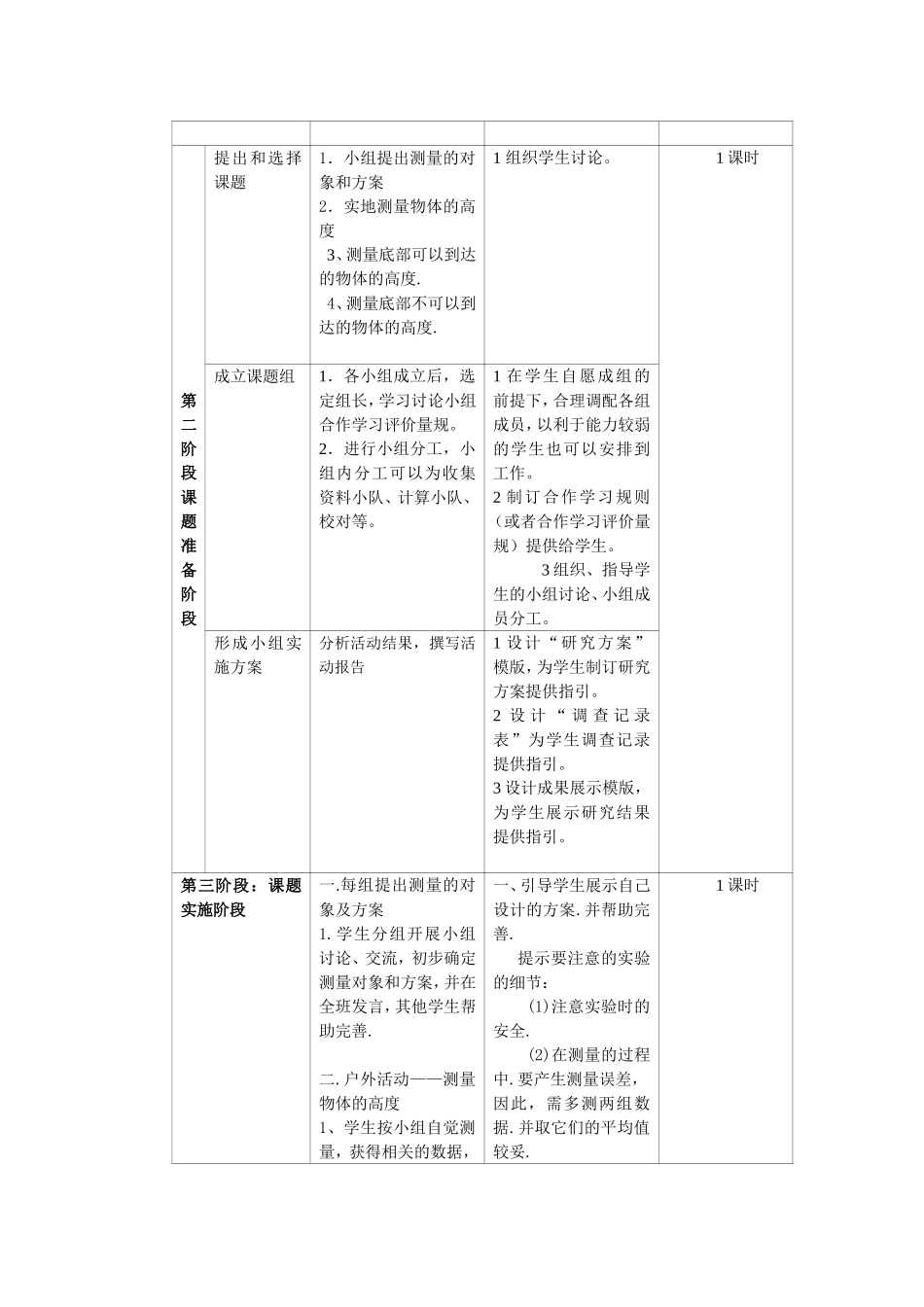 研究性学习---测量学校旗杆、建筑物的高度_第3页