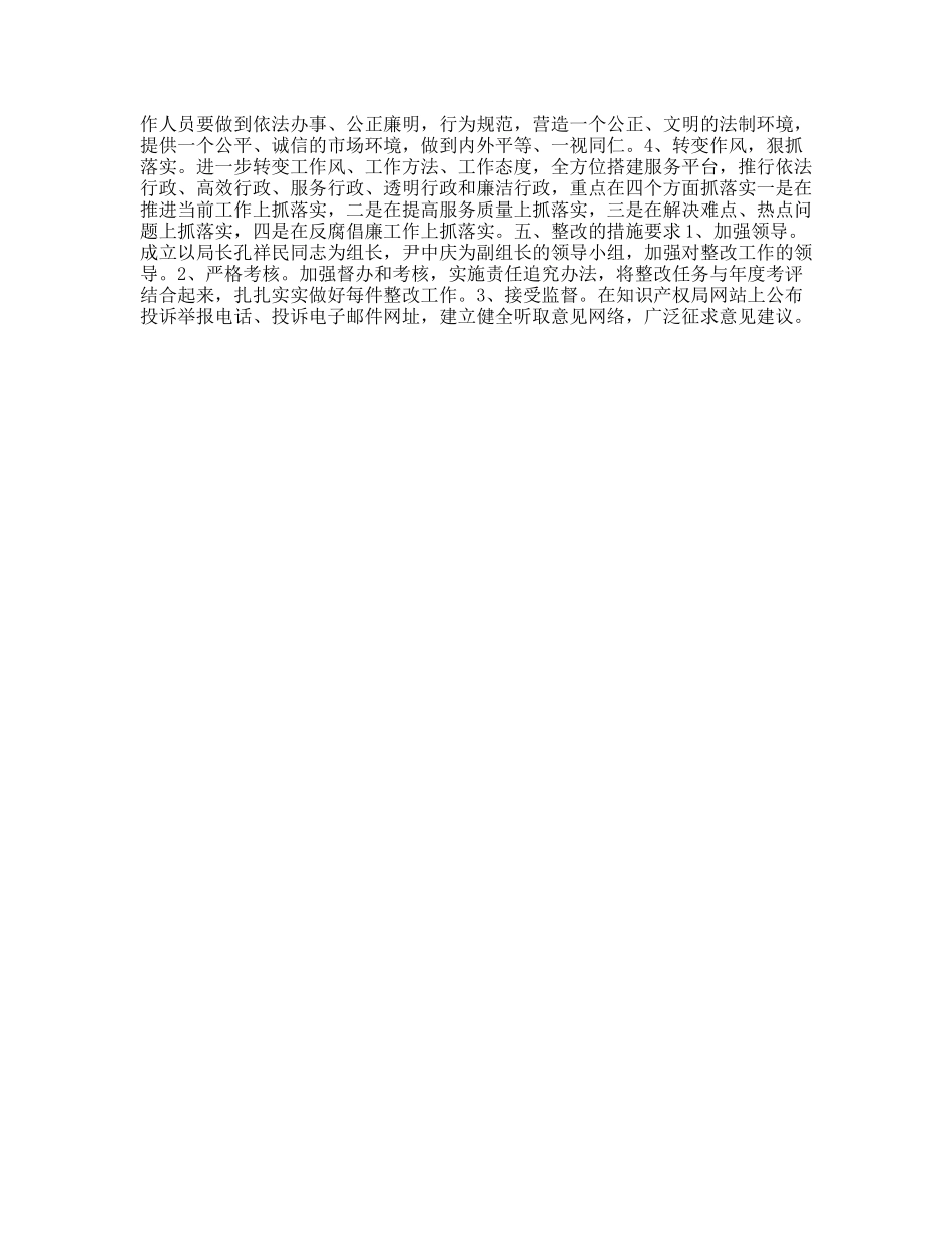 知识产权局作风建设整改报告_第2页